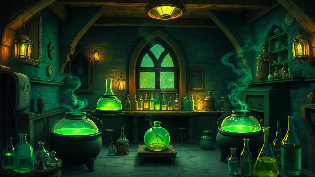 Sala de poções em Hogwarts